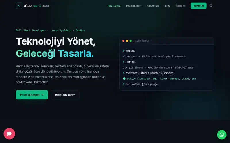 Alper Peri kişisel sitesi