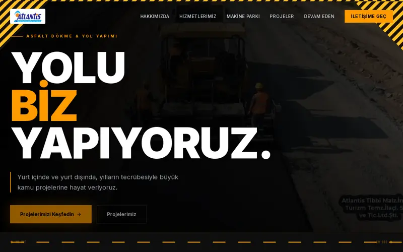 Atlantis İnşaat ana sayfası