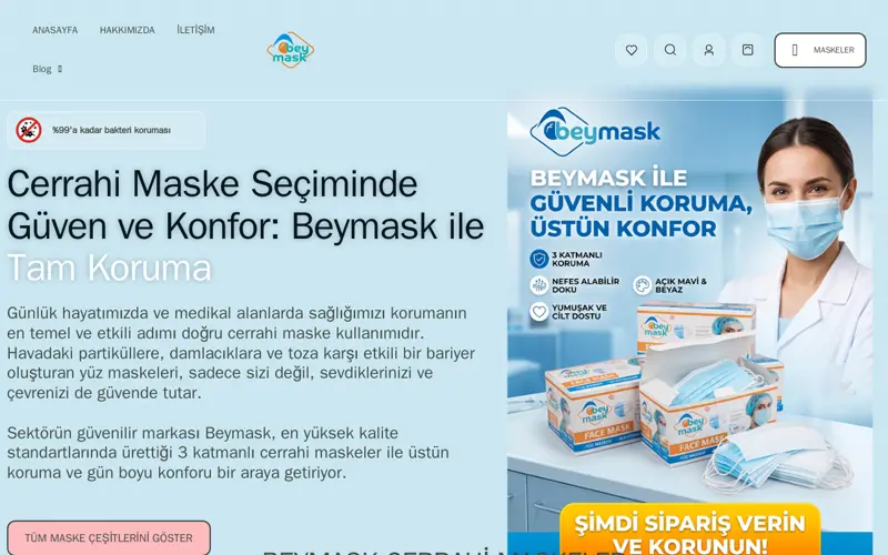 Beymask ana sayfası