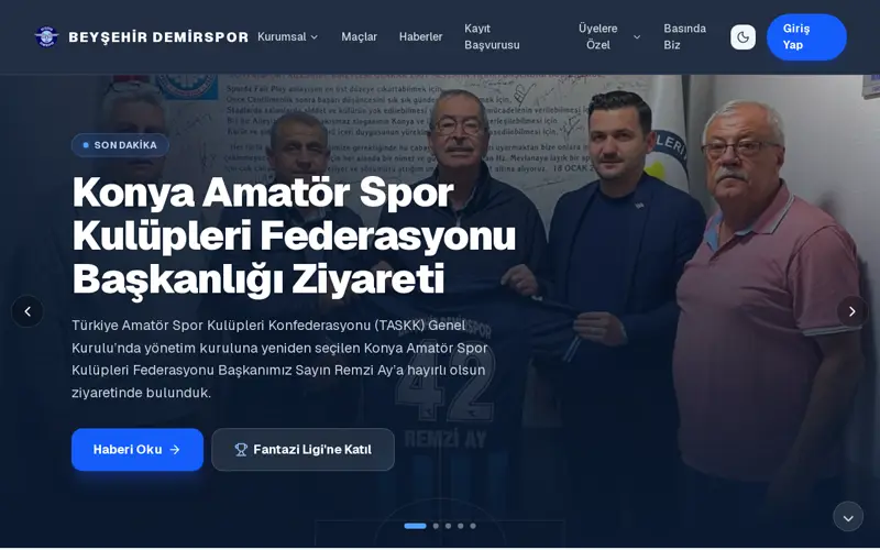 Beyşehir Demirspor ana sayfası