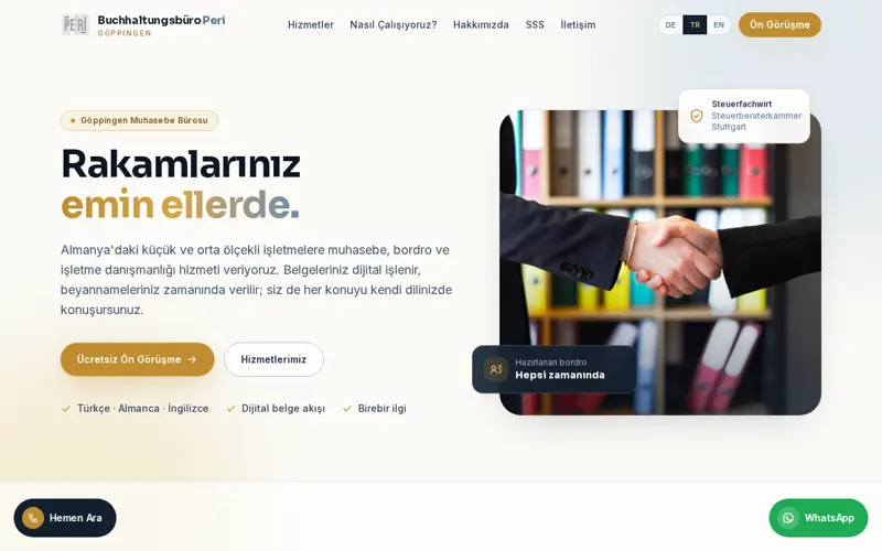 Buchhaltungsbüro Peri ana sayfası